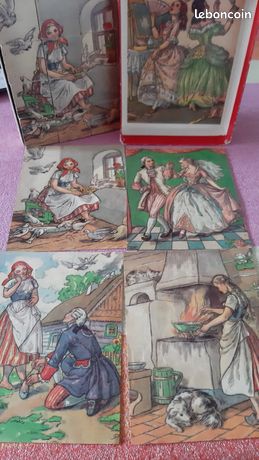 Ancien Jeu De Cubes En Bois MFK - Jeu éducatif Vintage - Occasion