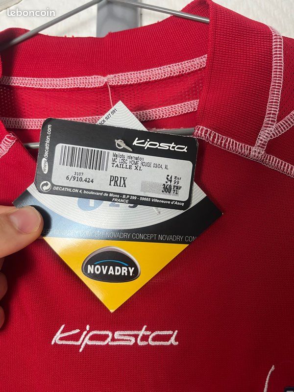 NO MAILLOT FOOTBALL SHORT KIPSTA LILLE 2003-2004 T.L RIJSEL RYSEL LOSC PARTOUCHE