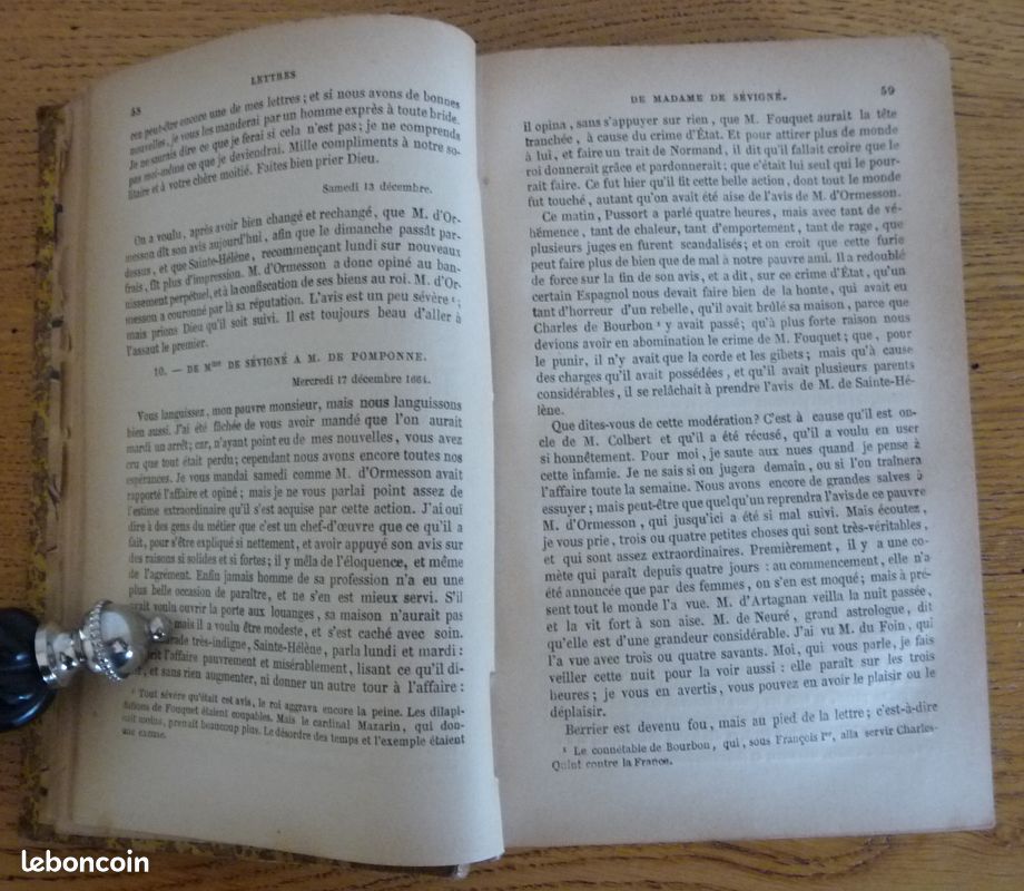 LETTRES de Mme DE SEVIGNE (1894) Précédées d'une Notice sur sa Vie et du Traité... (image 3)