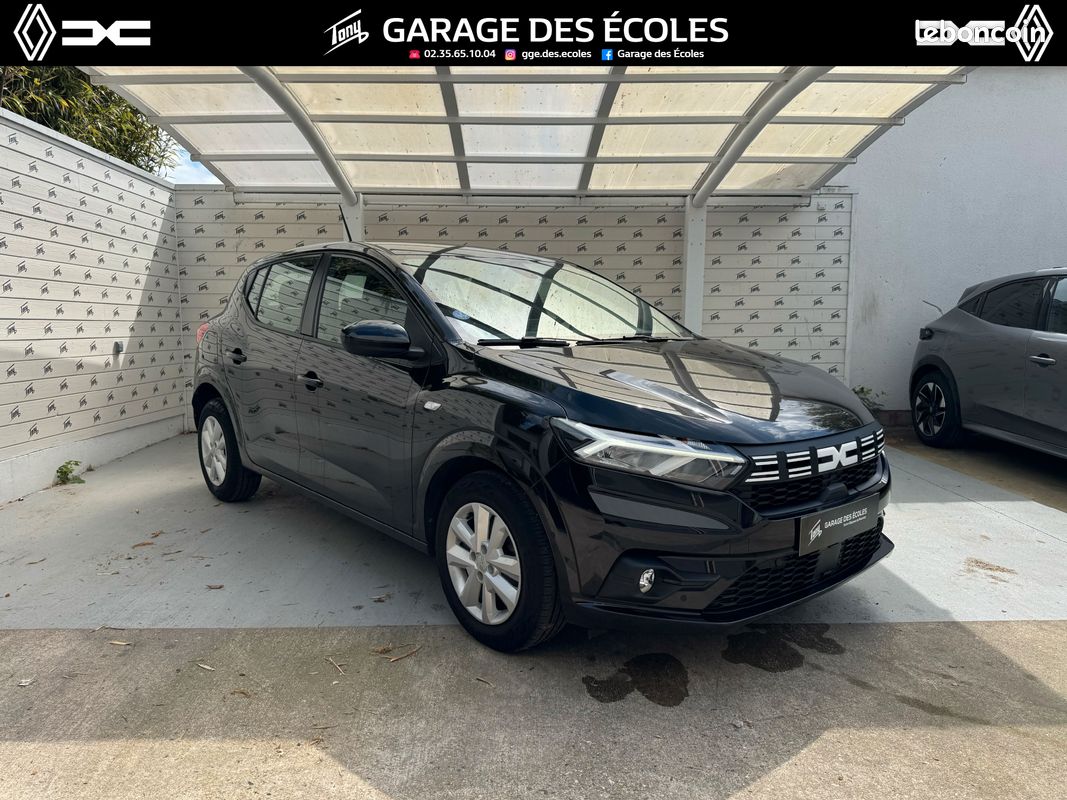 Dacia Sandero III 1.0 SCe 65 Expression - GAR 12M - Caméra / CarPlay / Roue de secours - Suivi Complet (image 1)