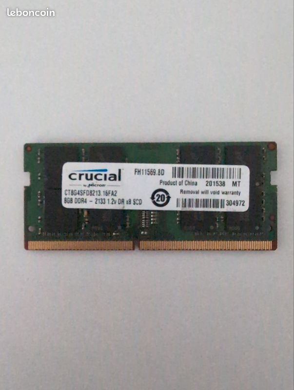 Vând RAM SODIMM Crucial, 8gb DDR4 2133 MHz CL15