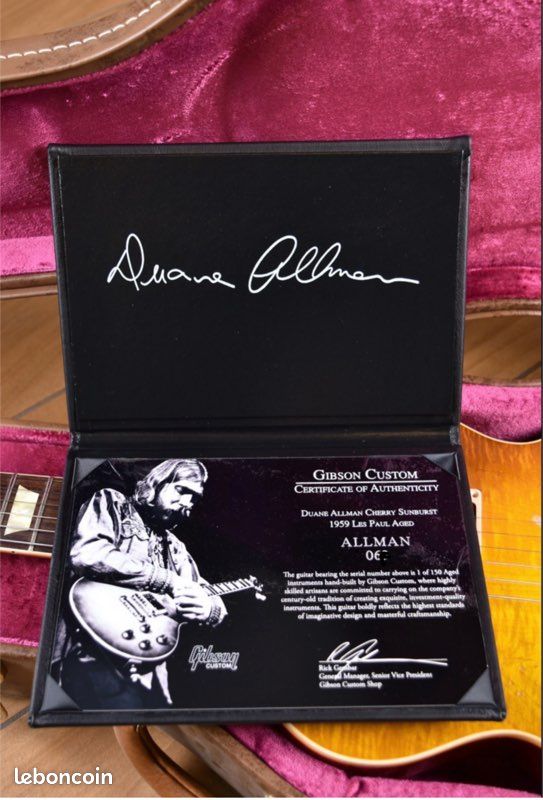 Gibson les paul 59 duane allman aged (2013) (image 14)