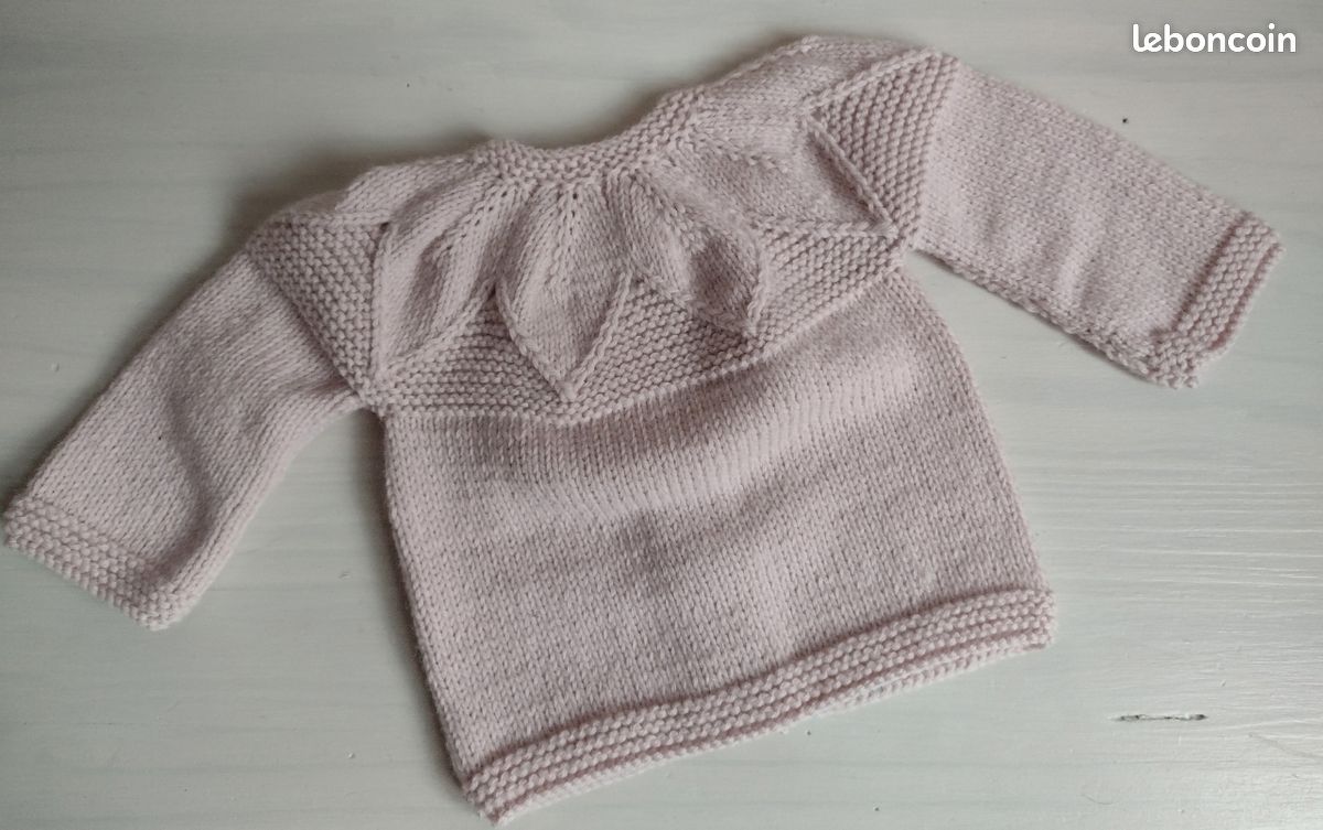 Tricot bébé brassière feuilles Vêtements bébé