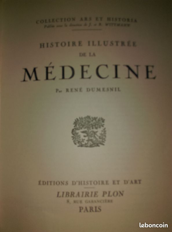 LIVRE ( histoire illustrée de la médecine 1950 ) (image 4)