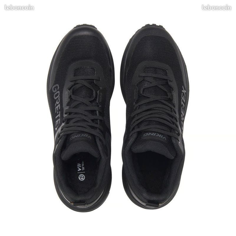 Chaussures de Marche VIKING stride spike (avec semelle cloutée) anti verglas, noires en 38, neuves (image 5)