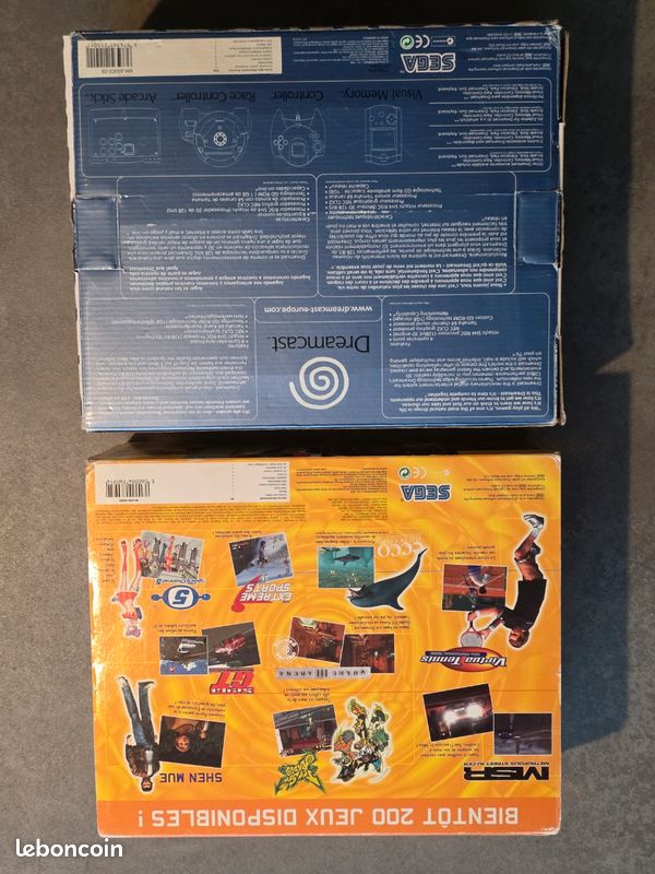 Fourreau Console Sega Dreamcast Big Ben + Pack 3 Jeux - Boîte Vide Pour Pièces
