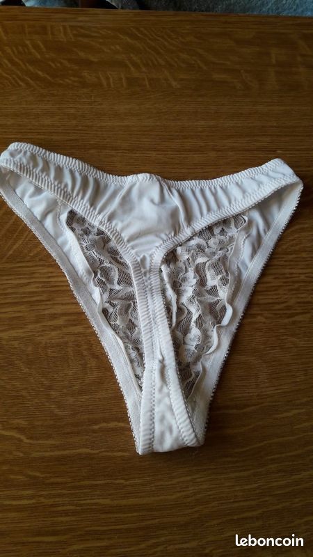 String Blanc Dentelle Warner's Taille L - Neuf Avec étiquettes - Fabriqué En France
