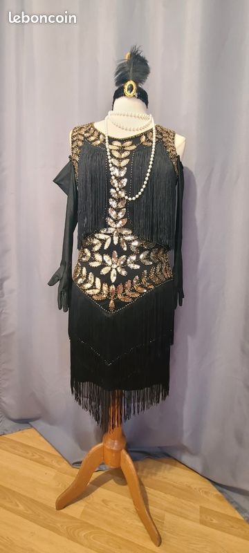 Robe gatsby Annee 20 30 folle soirée t eue deguisement Vêtements