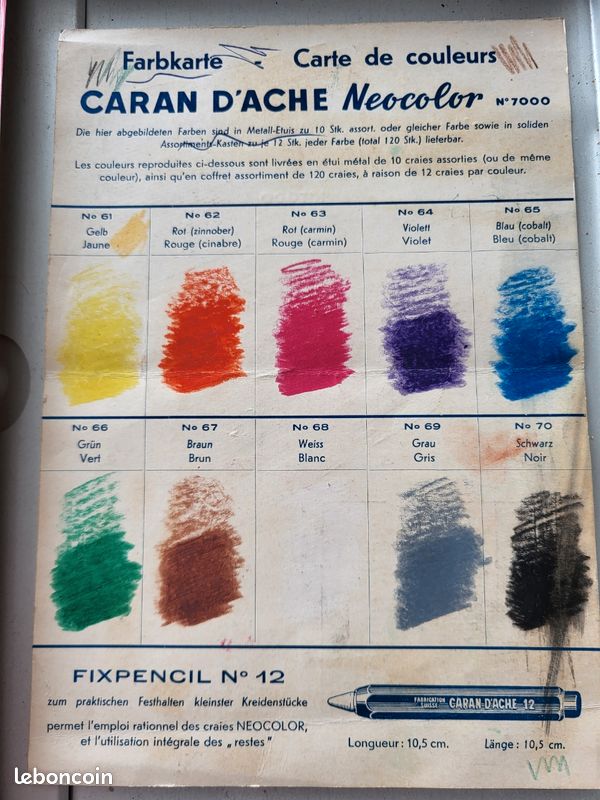 Caran d'Ache - boîte métallique 30 crayons - NEUVE (Neuf avec emballage