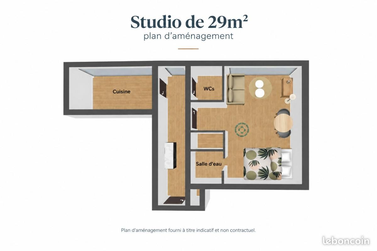 Appartement 1 pièce 29 m² · à Paris · 29 m² · 1 649 €/mois