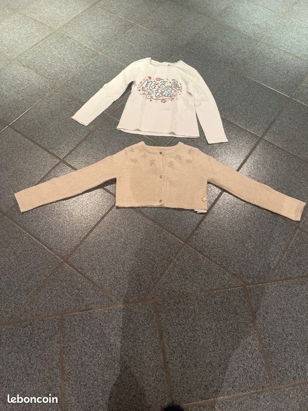 Pull doré accompagné de son tee-shirt la belle étoile Vêtements