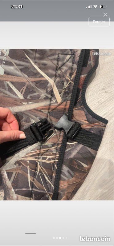 Gilet pour chien en néoprène camouflage (image 3)