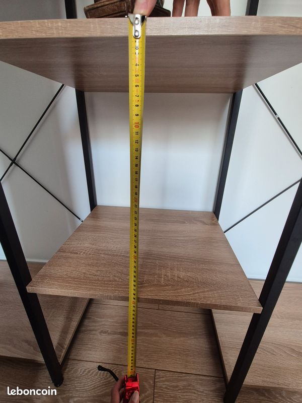 Dressing porte vêtements bois et métal noir (image 11)