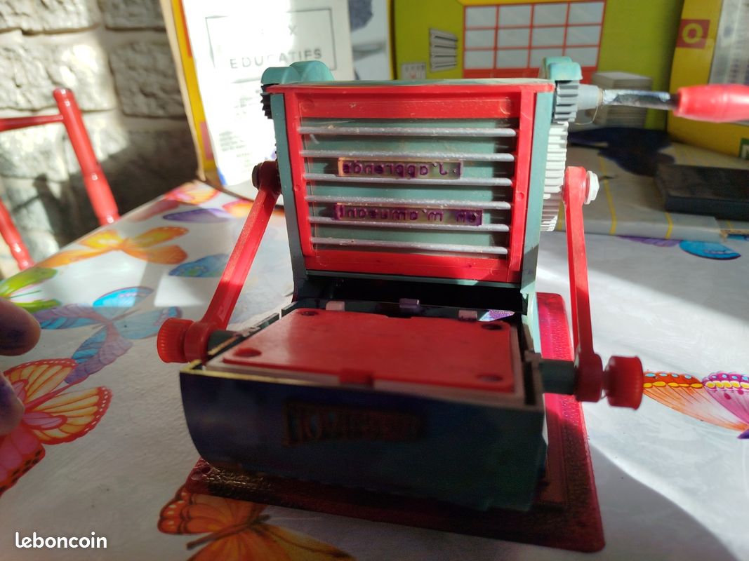 NOVIMPRIM - Jeu Jouet Ancien Rotative D'imprimerie - Vintage 70 - Fabriqué En France