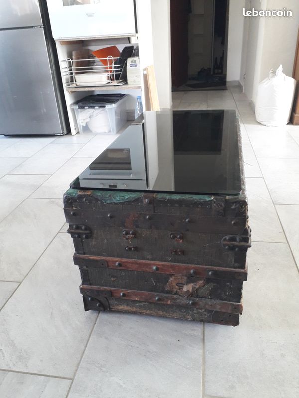 Coffre ancien table basse (image 2)