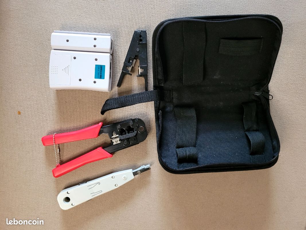Ensemble jeu d'outils pince rj45 rj11 et testeur cable informatique et réseau telephone (image 5)