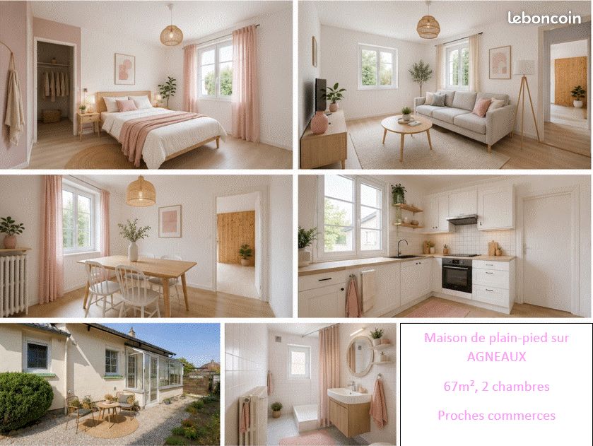 Maison 3 pièces 67 m² · à Agneaux · 67 m² · 850 €