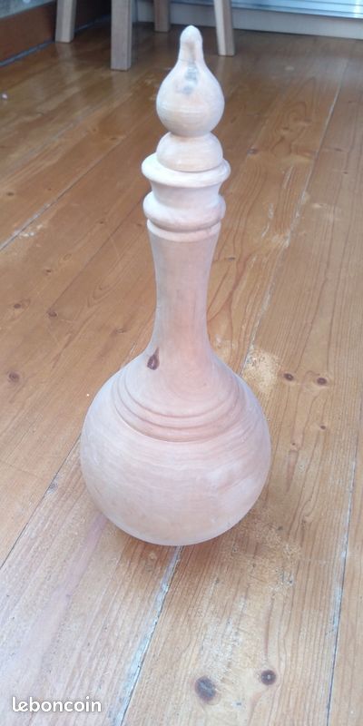 Bouteille en bois à décorer (image 1)