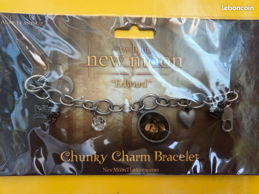 Bracelet The Twilight Saga New Moon Chunky Charm Edward - NECA 2010 - Neuf (image 2)