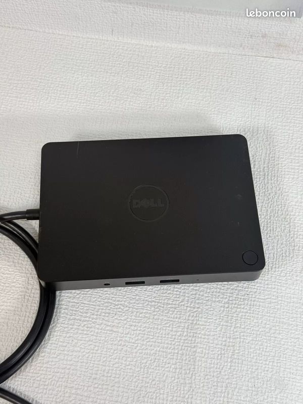 Station d'accueil Dell WD15 PN 05FDDV ou DPN DRMM1 Mod K17A + chargeur _USB- C, 5xUSB, HDMI, mini DP, VGA, RJ45 - Ordi Spare