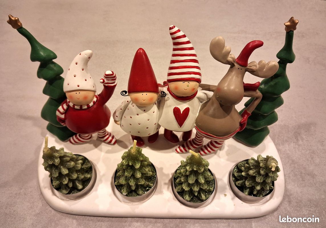 Décorations Noël SIA Figurines Porte-Bougies (image 1)