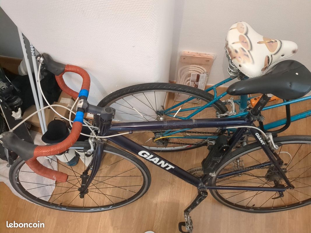 Cadre Vélo Route Giant Cadex CFR Carbone/aluminium 550 Mm Avec Fourche - Années 90