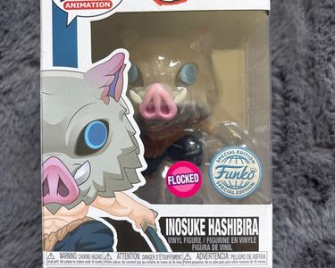 FUNKO POP VINYL - Demon Slayer Inosuke Hashibira 875 - Flocked Chase