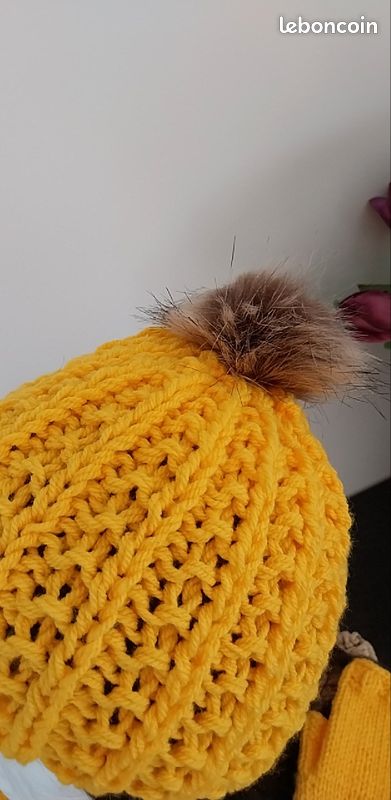 Belle ensemble bonnet et mitaines Accessoires Bagagerie