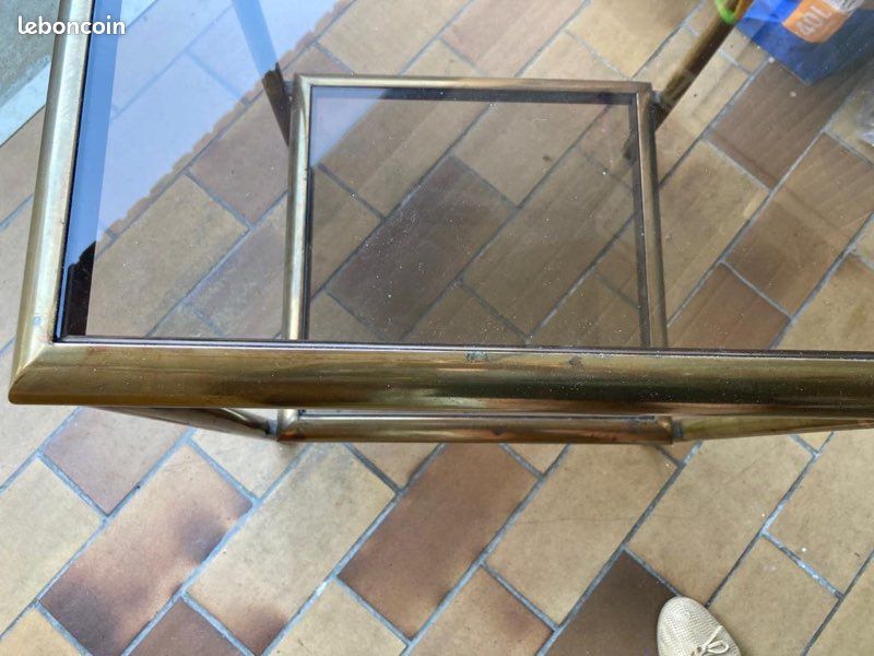 Table laiton verre (image 1)