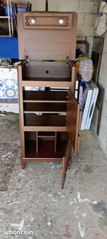 Ancien meuble hifi ou rangement en bois d excellente qualite (image 3)