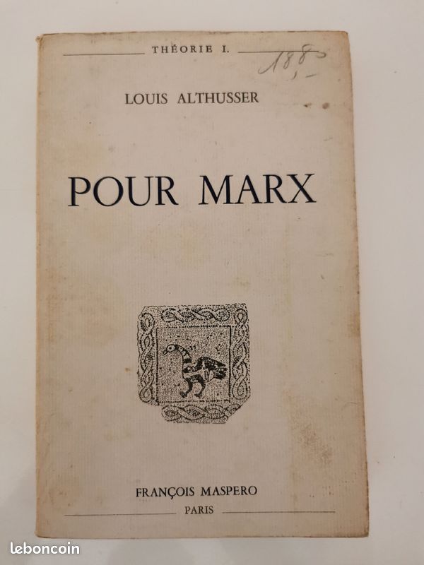 Pour Marx par Louis Althusser Maspero 1965 (image 1)