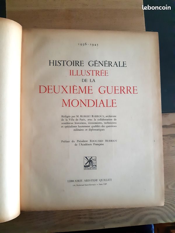 2 livres 2ème guerre mondiale 39/45, Quillet (image 4)