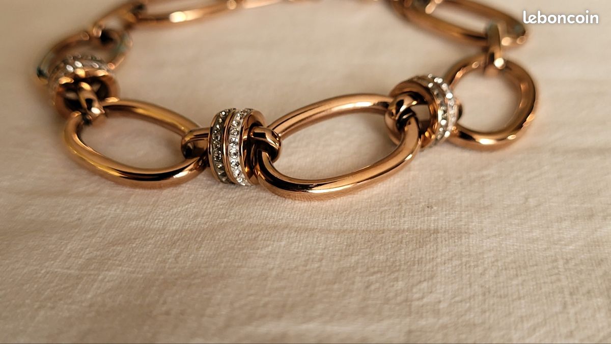 Bracelet Victoria plaqué ionisé taille 18 cm rallonge (image 6)