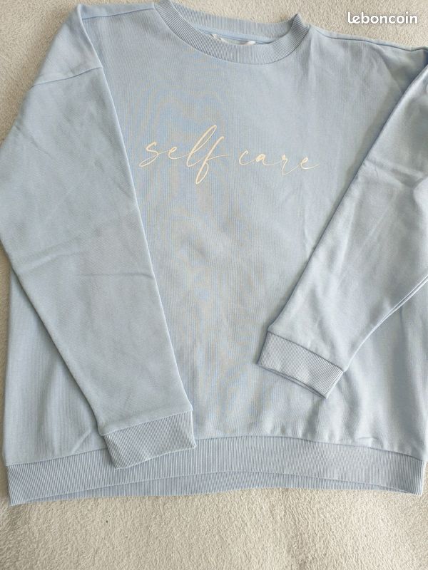 Sweat shirt femme bleu XL neuf (image 3)