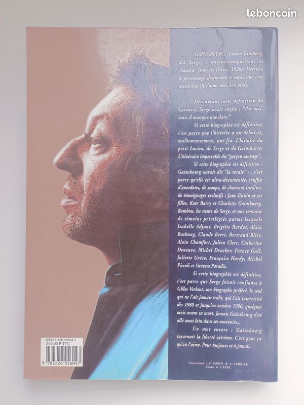 Livre Gainsbourg (image 2)