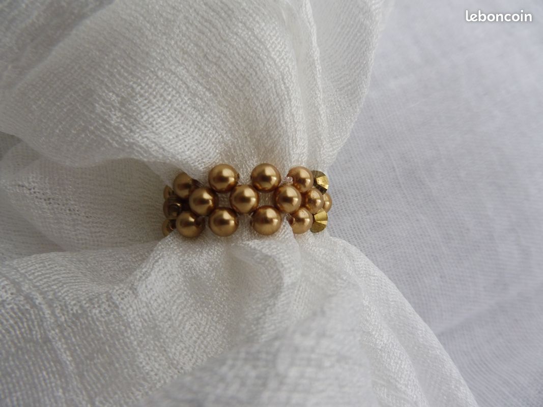 Bague jaune fantaisie (image 6)