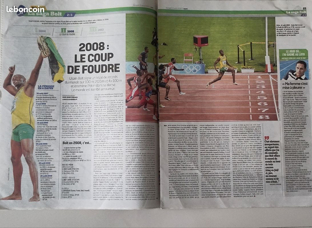 L'ÉQUIPE - BOLT – - Affiches Exclusives