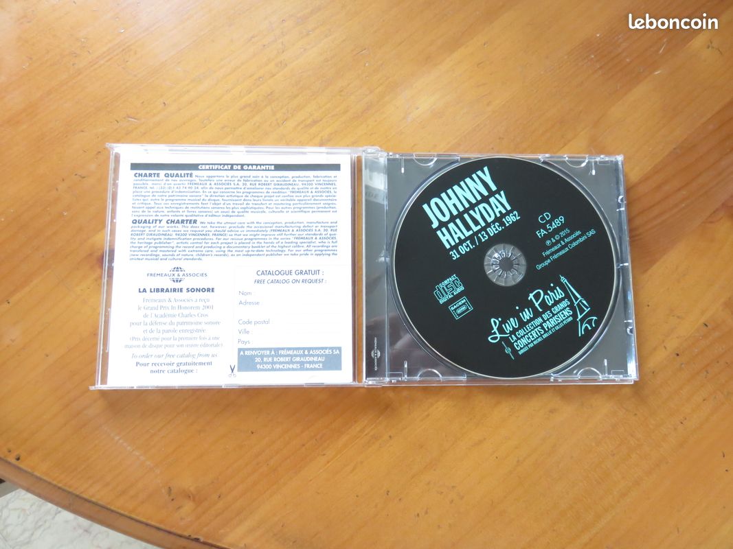 J hallyday cd live in paris (image 2)