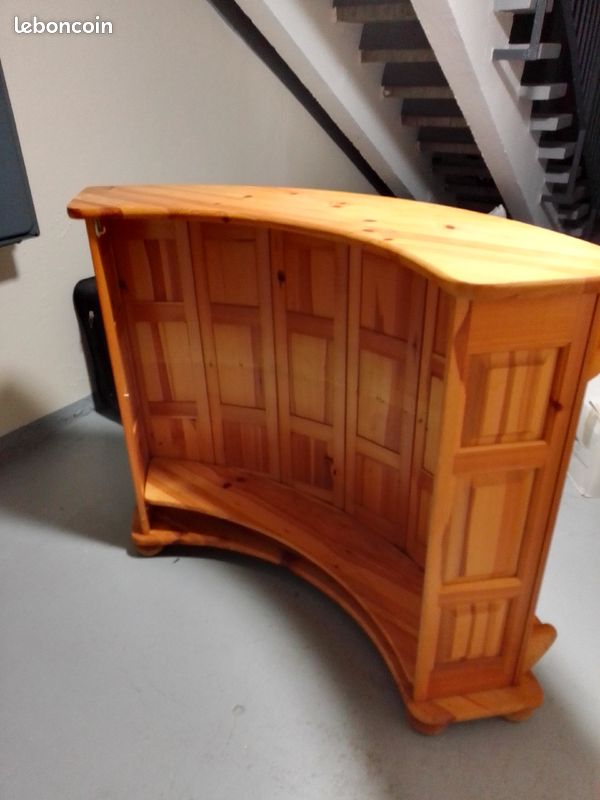 Meuble mini bare avec deux banc (image 2)