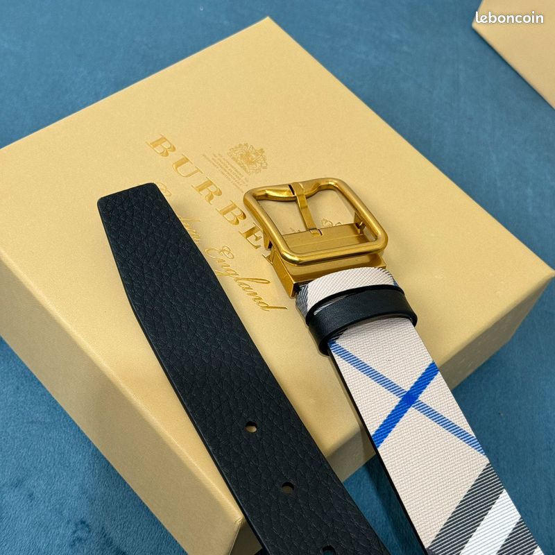 Ceinture Burberry Prorsum Rothly - Bleue - Taille 30 - Femme - Neuve (modèle D'expo)