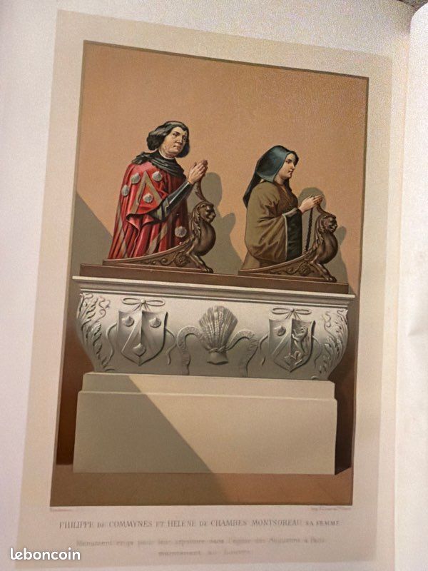 Livre ancien : mémoires de Philippe de commynes (image 2)