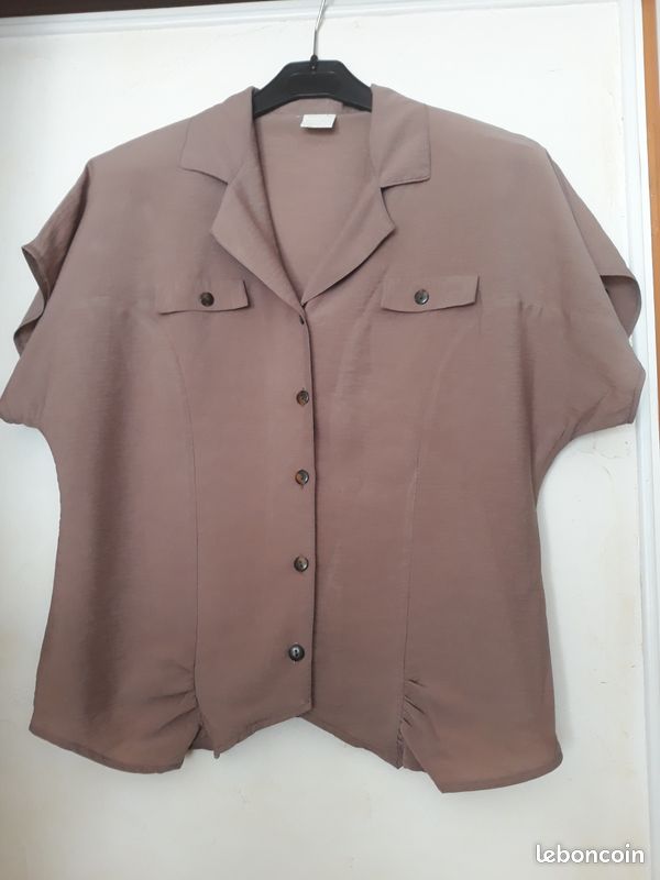 Chemisier marron glace t1 (image 1)