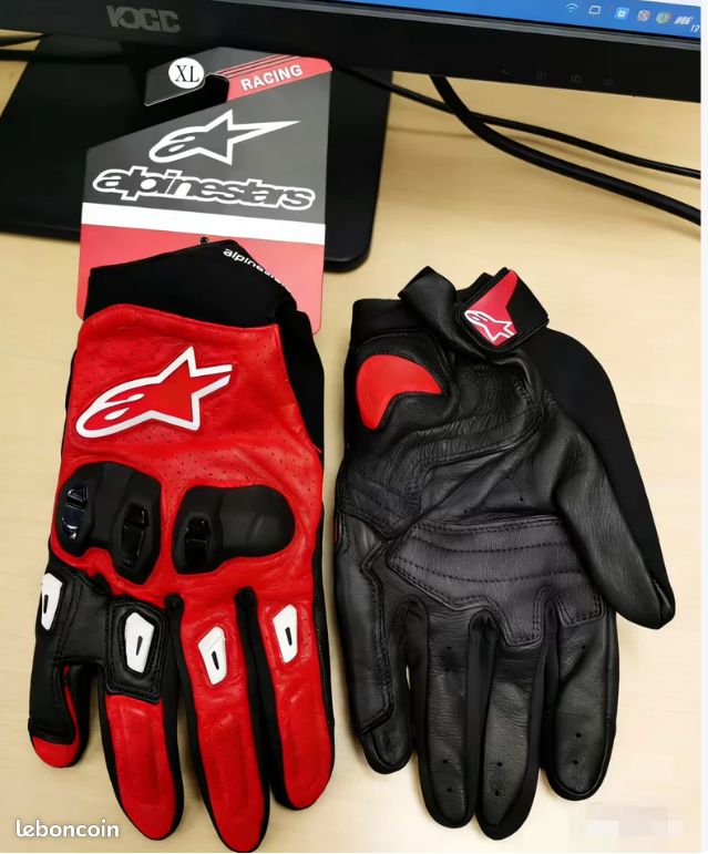 Gants moto Alpinestars SP X7 taille XL cuir et textile neuf (image 1)