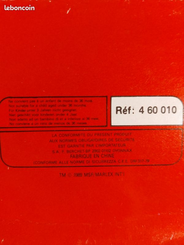 BERCHET 1989 MSF MEDECINS ABDOU BLESSÉ FIGURINE 9CM TYPE GI JOE MIB
