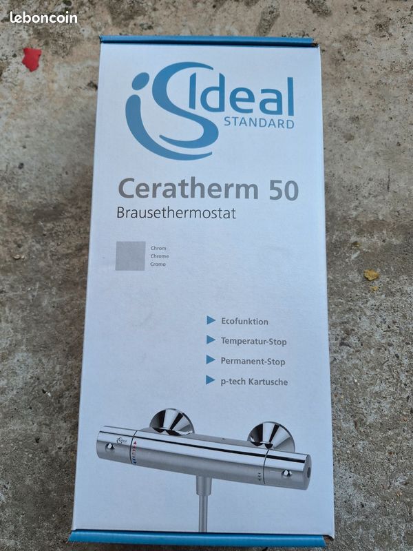 Mitigeur thermostatique de douche mural Ideal Standard Ceratherm 50 (image 1)