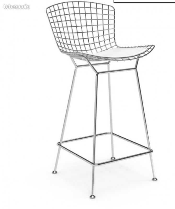 8 chaises de bar Bertoia (image 1)