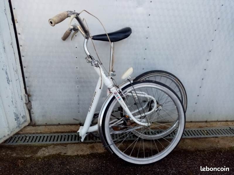 Vintage Vélo Cycle SIMPLEX COLLIER LEVIER CADET blanc Butée 1960 France