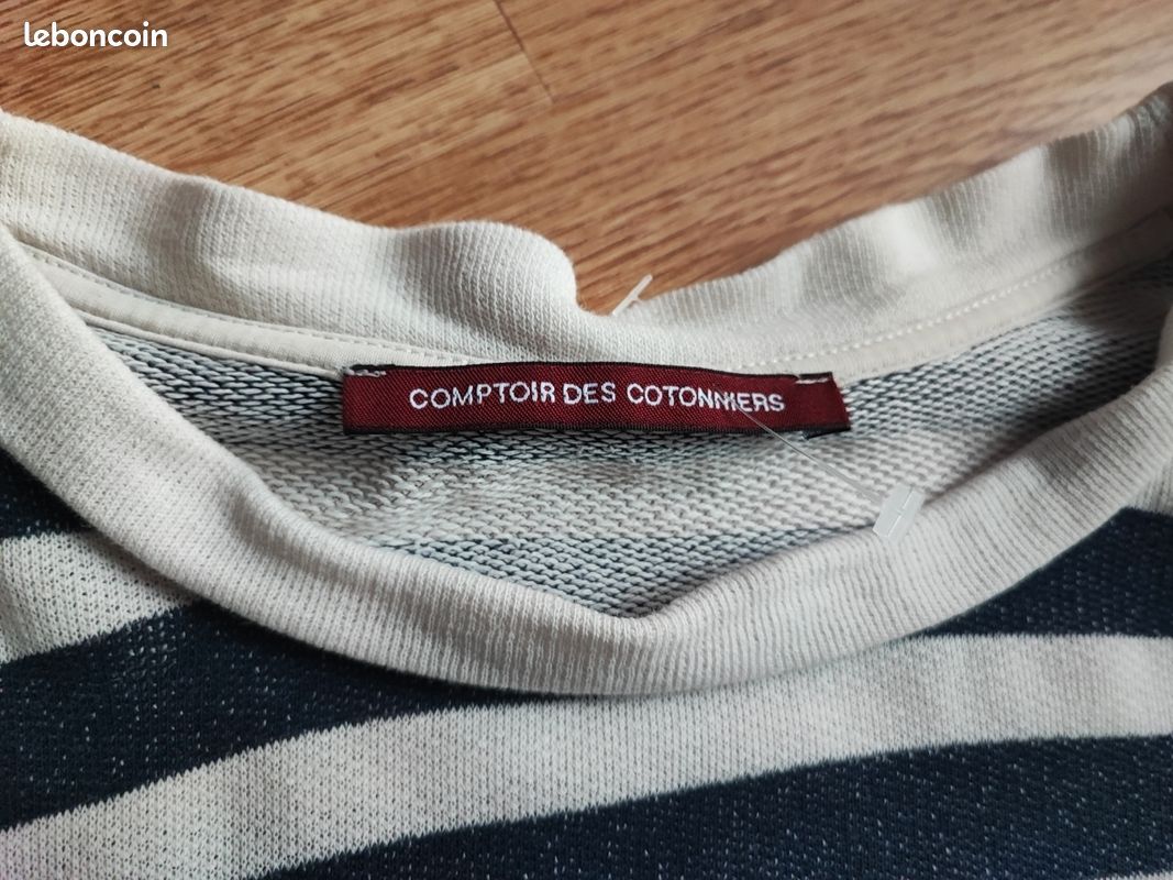 Marinière Comptoir des Cotonniers – 98% Coton – Taille S (image 4)