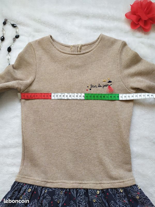 Robe manches longues 3 pommes 9/10 ans (image 8)
