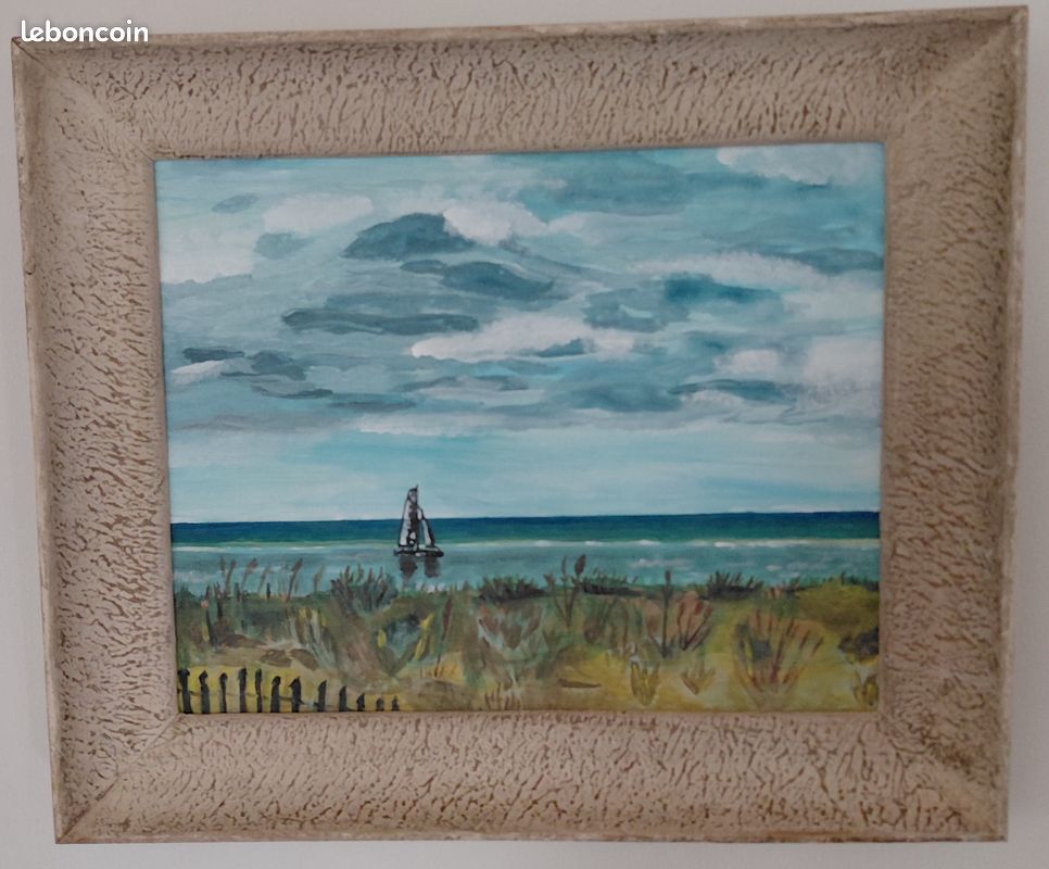 Peinture sur toile ambiance océane (image 1)